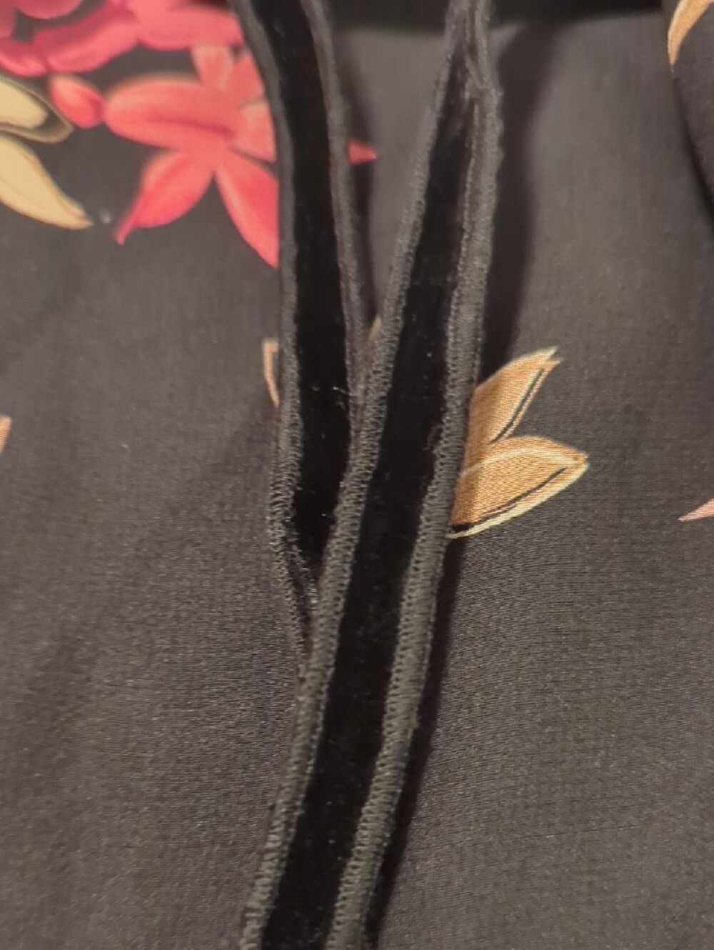Laura Ashley Black Maxi Skirt with Pink Floral Print - Picture 6 of 8